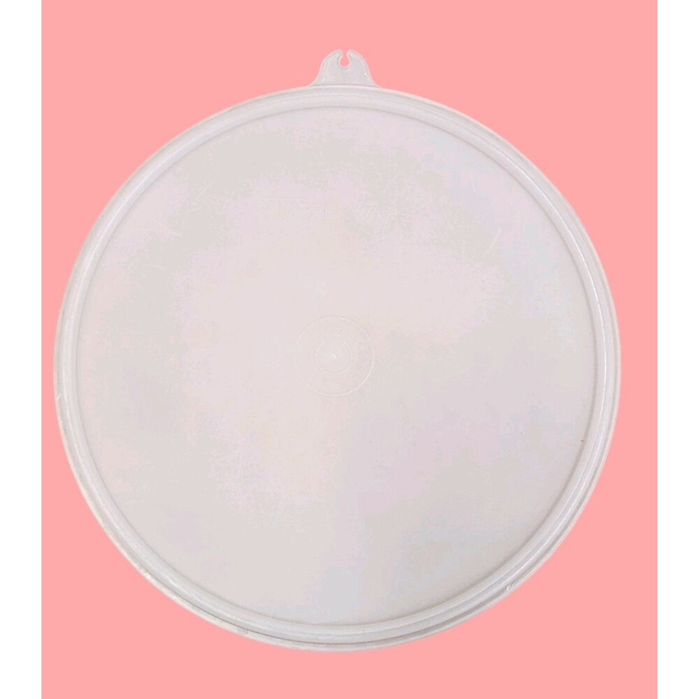 Vintage Tupperware #229-5 Replacement Lid Large Round 8" Sheer